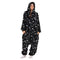 Snuggs Blanket Onesie Black With White Stars